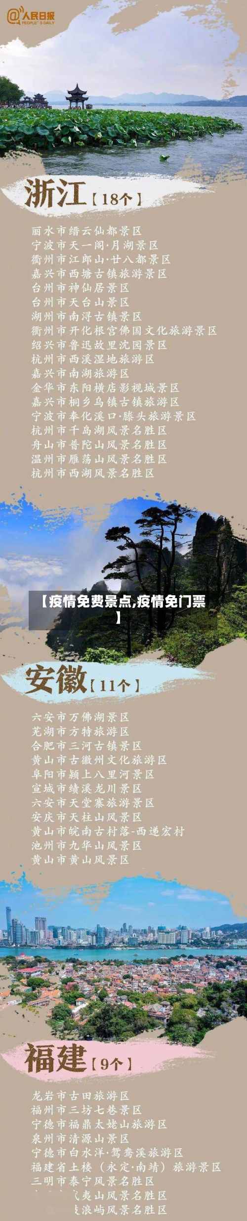 【疫情免费景点,疫情免门票】